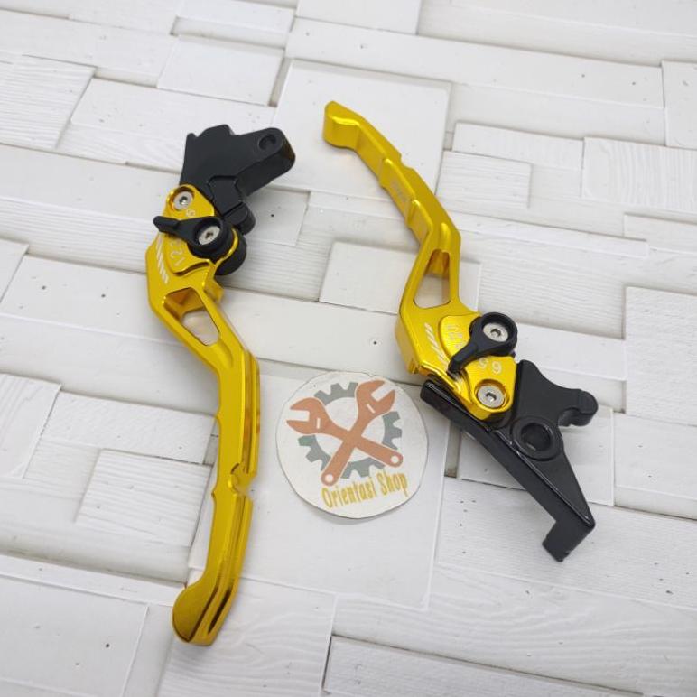 {GEO.21Jl22ᴷ} Handle sisik stelan baet+ handgrip carbon+ selang rem depan 95cm+ kleman selang+ foots
