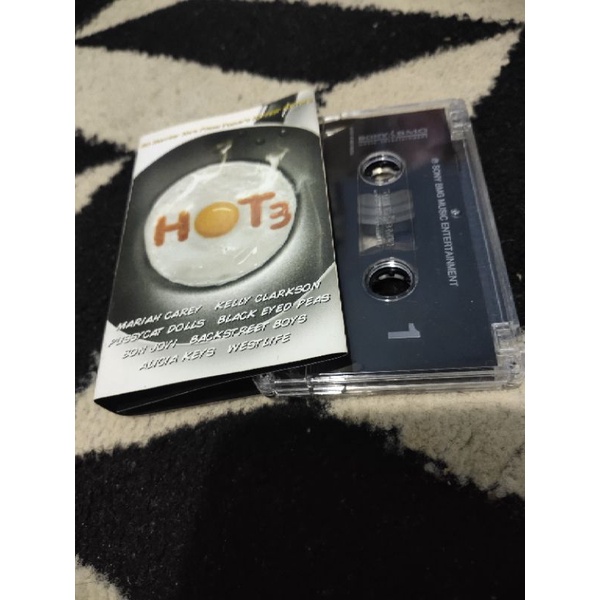 kaset pita hot3 / kompilasi bon jovi, mariah carey, kelly clarkson, oasis