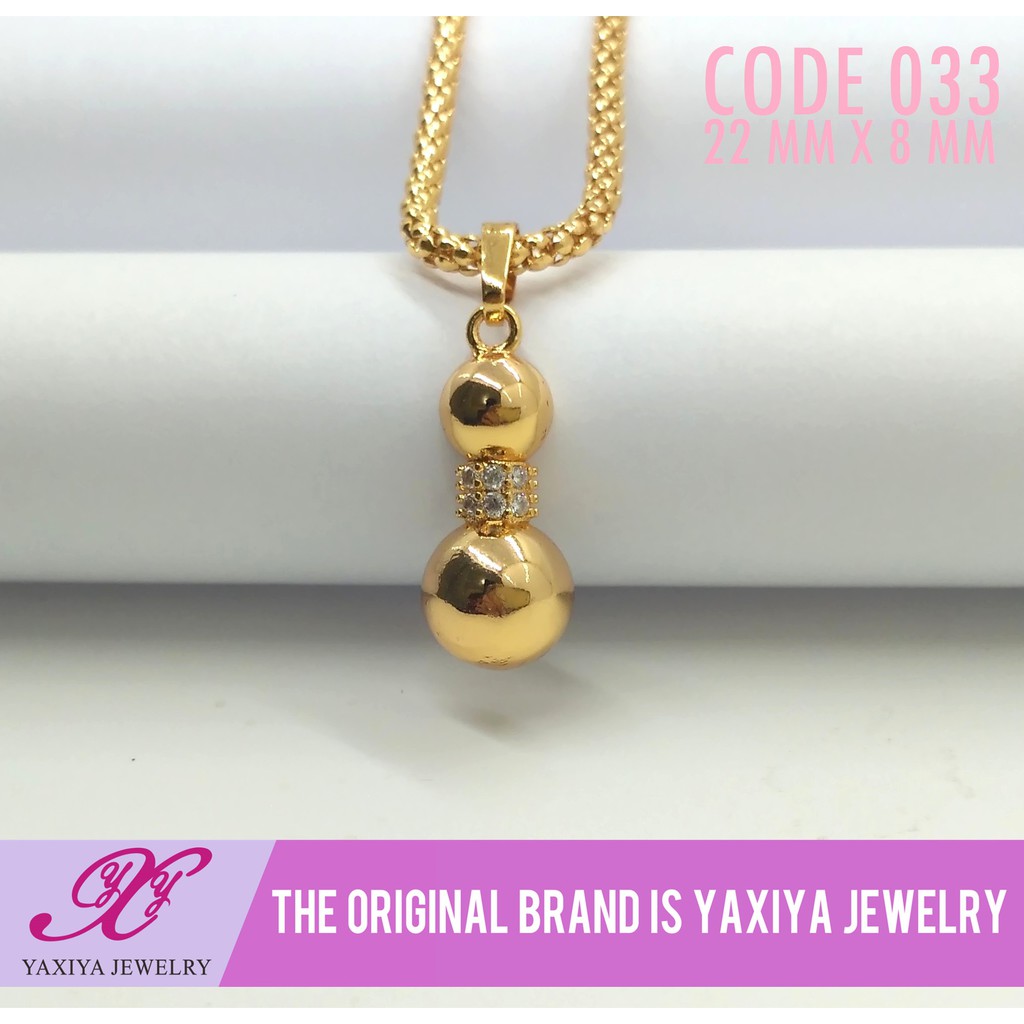 

Liontin Emas Permata Perhiasan Lapis Emas18K Yaxiya Jewelry 033