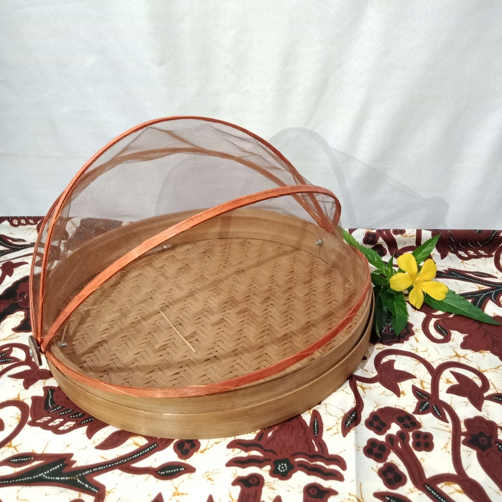 Trifaunicraft / TUDUNG SAJI / anyaman bambu / handmade / dekorasi