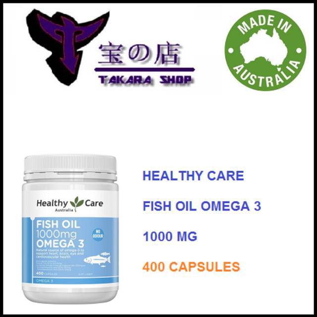 Healthy Care Fish Oil Omega 3 1000 mg - 400 capsules