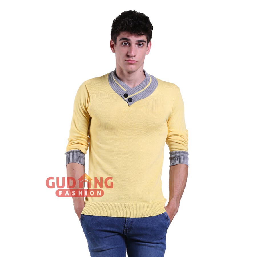 Sweater Rajut Polos Pria - SWE 990