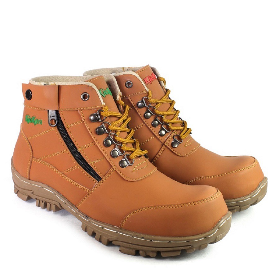 SEPATU KICKERS MORISEY WORK SAFETY BOOT UJUNG BESI SLETING TRACKING HAIKING MURAH