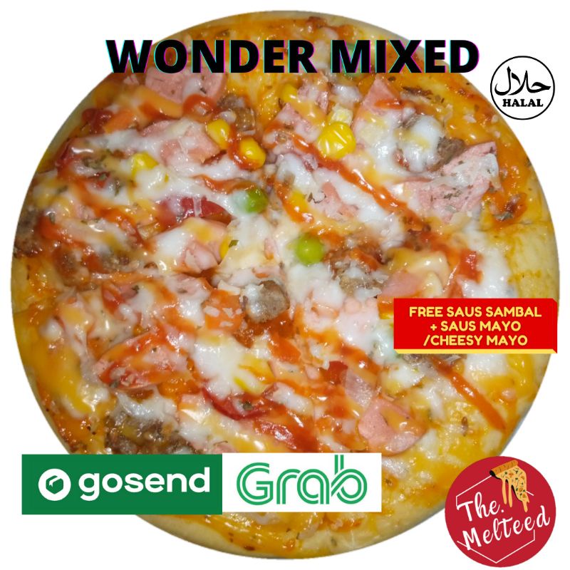 

WONDER PIZZA (MOZZA + TOPPING)- MATANG DOUGH TEBAL EMPUK MURAH ENAK