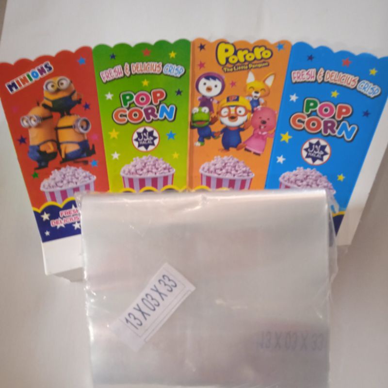 

kertas popcorn 100lembar plus plastik 13x33cm