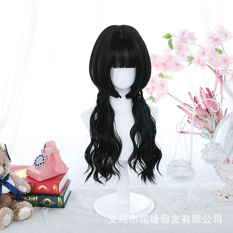 WDA-31 wig daily kpop panjang wavy natural rambut palsu