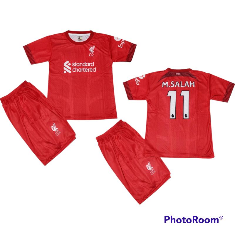 SETELAN JERSEY LIVERPOOL HOME/SETELAN BAJU BOLA ANAK UMUR 10-11 THN/SETELAN BAJU BOLA ANAK LIVERPOOL