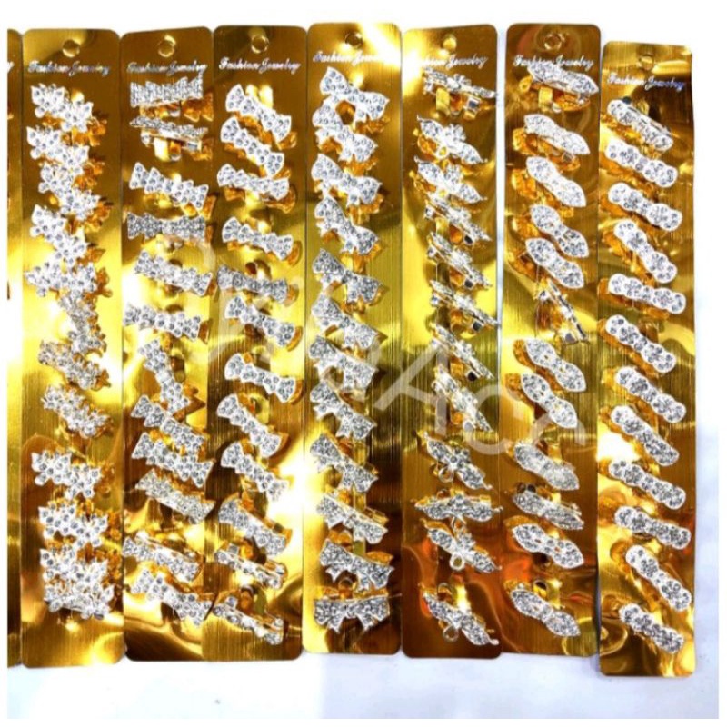 kepala Bros Dagu Ring O isi 12 pcs Random Termurah Bahan  Handmade Aksesoris Hijab-1lusin silver ring O