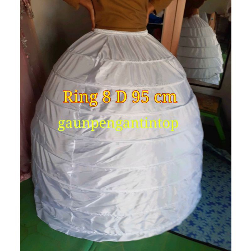 PLAT GRADE A QUALITY No.1 SELALU READY Petticoat Ring 8 PEMEKAR GAUN KAWAT GAUN GELEMBUNG GAUN