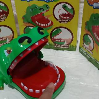 BISA COD Mainan  murah buaya  gigit CROCODILE DENTIST 