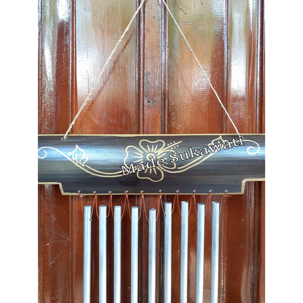 Krincingan wind chime Lonceng  aluminium kerajinan bel bambu