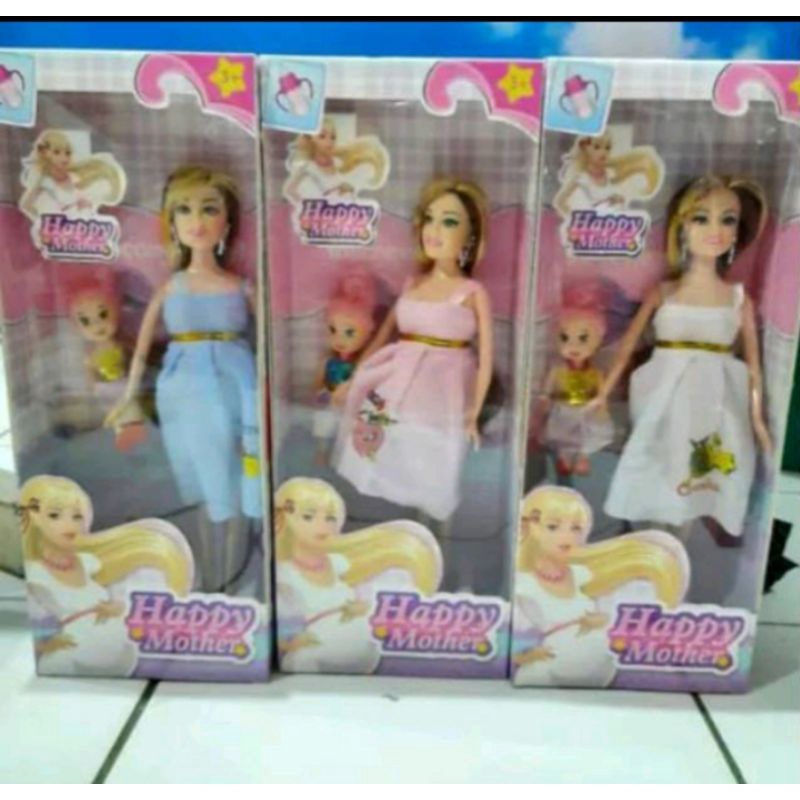 Berbie Hamil Plus Anak Mainan Boneka Hamil Berbie Bayi Di Dalam Perut