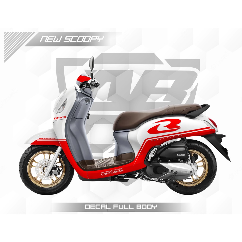 Decal Sticker / stiker motor Scoopy 2021 Custom Full body, decal scoopy racing boy,decal matic.