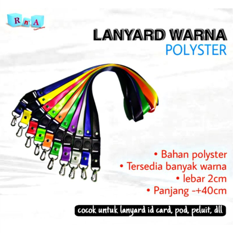 

Lanyard Polyster warna 2cm