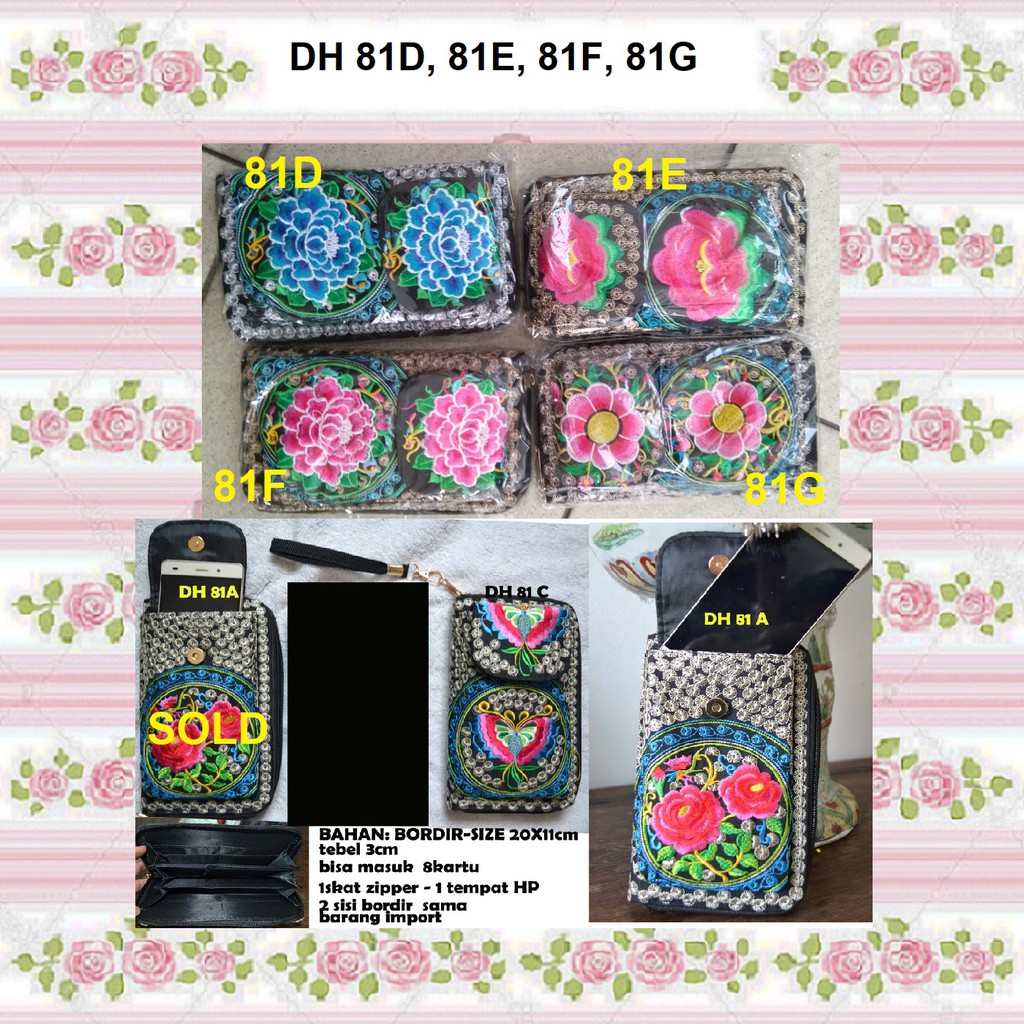 Dompet Wanita Murah / Dompet Wanita Import / Dompet Wanita Panjang / Dompet Bordir Import