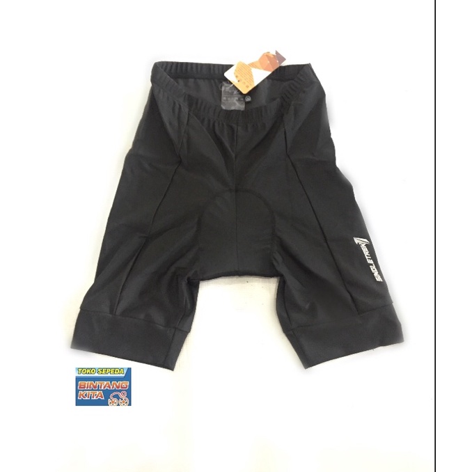 Celana RoadBike Black Padding Single Trek Spin Ketat