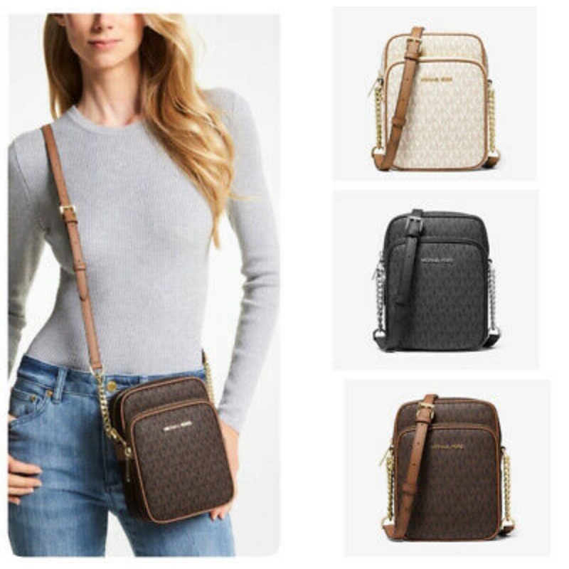 MK Jet Set Travel Phone Crossbody Bag Authentic