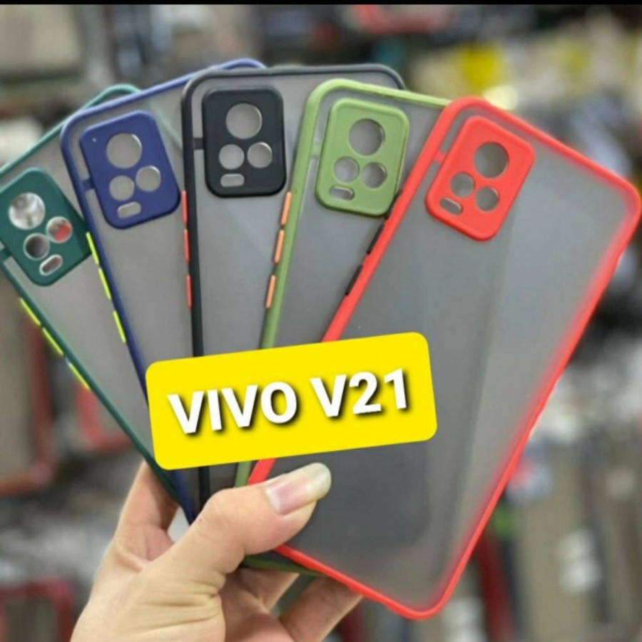 NEW VIVO Y15S Y51 Y12S V21 4G V21 5G V20 V20 SE Y20 Y20S CASE SOFT DOFF MATTE HARDCASE TRANSPARANT FULL COVER CASING PROTECT CAMERA COVER PELINDUNG KAMERA