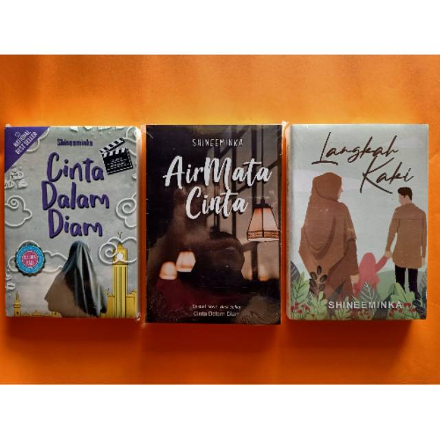 Paket 3 novel shineeminka - cinta dalam diam - airmata cinta - langkah kaki