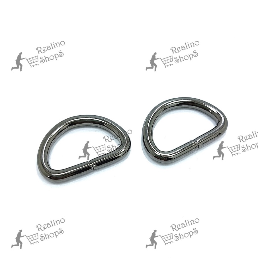 RING D - 2.5CM BLACK NEKEL (KUALITAS TEBAL) - AKSESORIS TAS