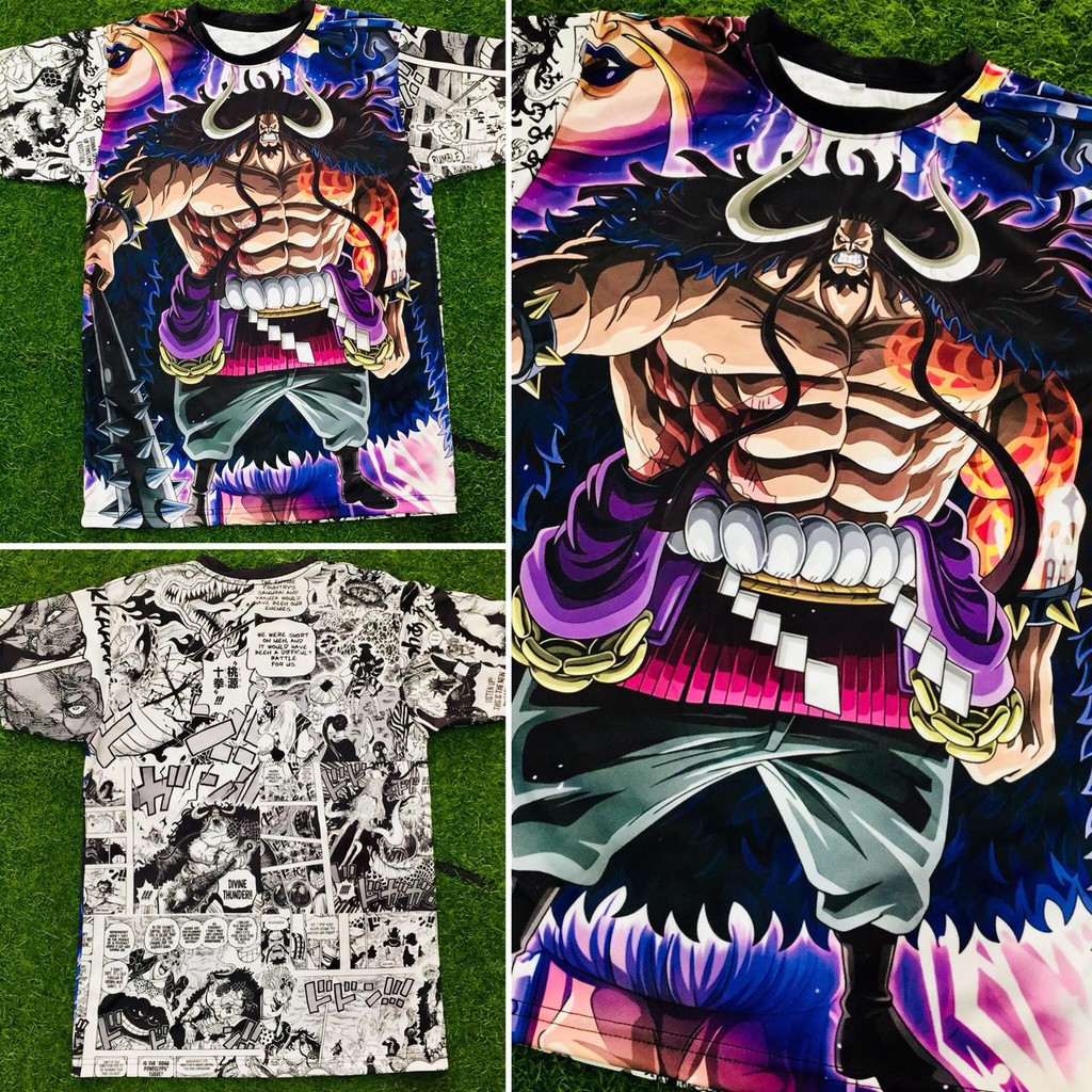 Tshirt Kaido of the Beasts  Strongest Creature  Fullprint Anime Onepiece Manga Dryfit