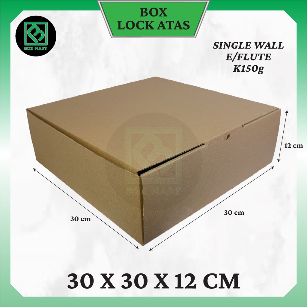 

Kardus Box Packing Kemasan Polos Olshop Hampers Kado Aksesoris 30x30x12 cm
