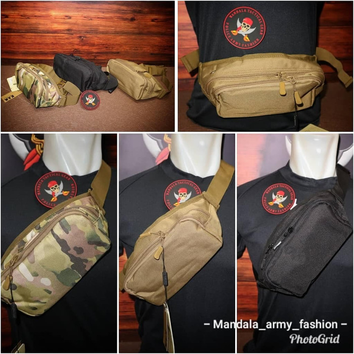 WAIST BAG / TAS PINGGANG / TAS PINGGANG IMPORT TACTICAL ARMY