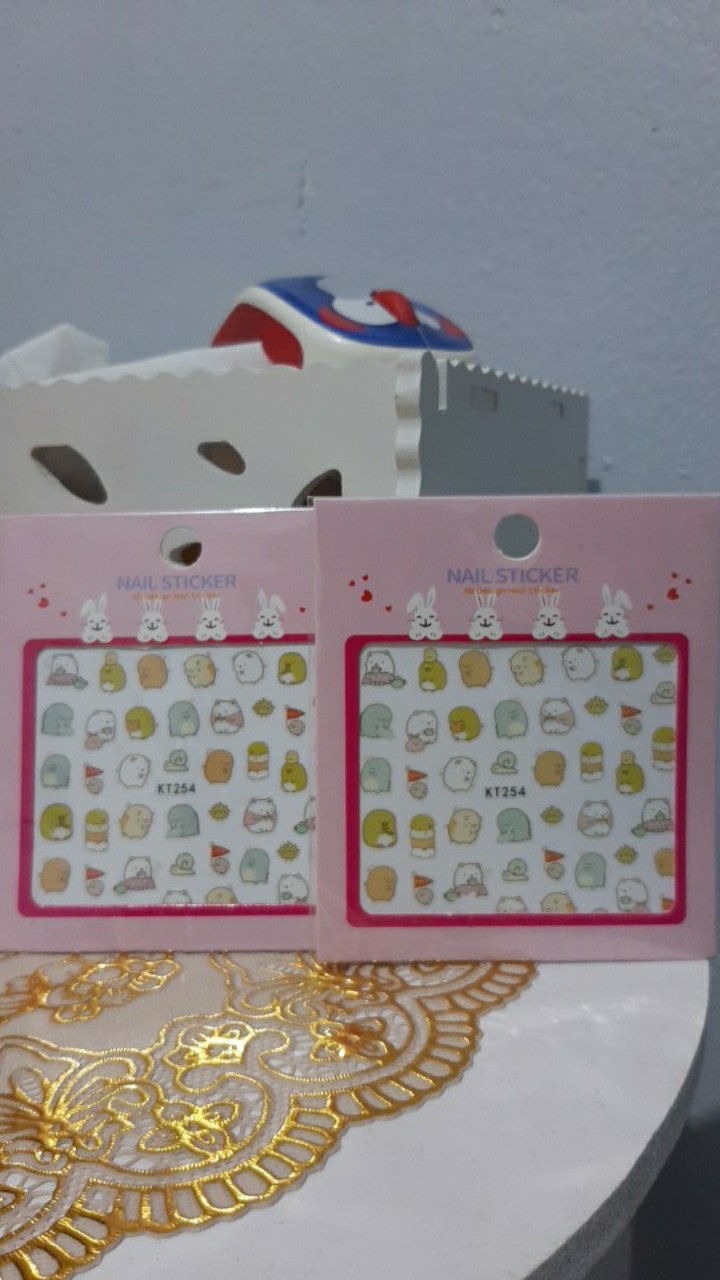 Stiker Kuku SUMIKKO GURASHI Creature Corners Nail Stickers