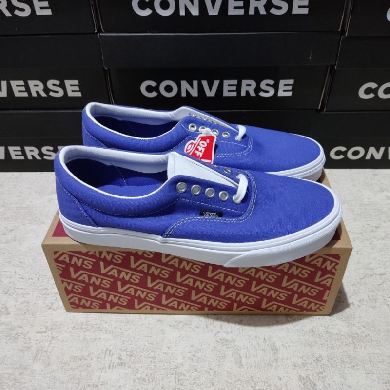 royal blue and white vans