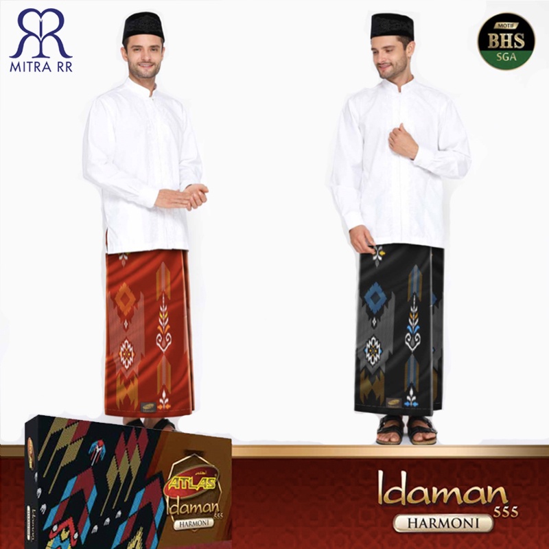 Sarung ATLAS Idaman 555 Harmoni Kembang Motif BHS SIF / Atlas Idaman Kembang SIF