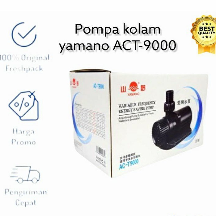 Yamano ACT 9000 AC T9000 Low Watt Pompa Air Kolam Hidroponik Aquarium