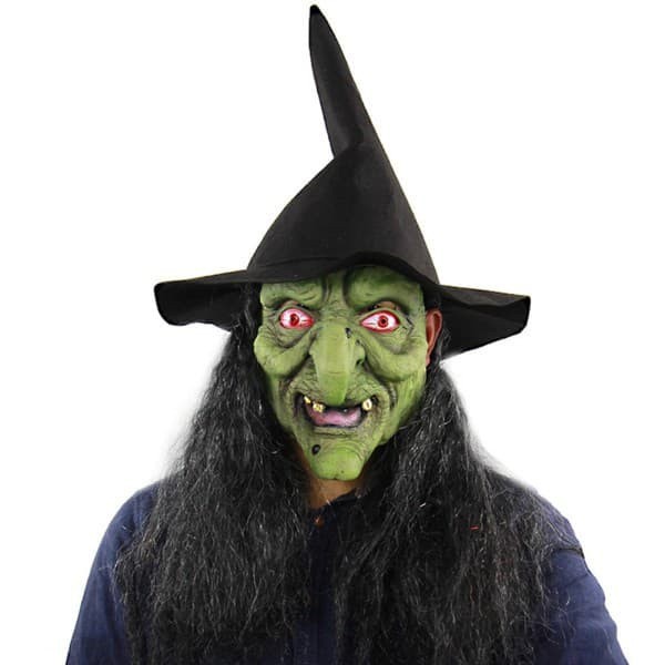 Topeng nenek sihir hijau witch penyihir shrek ogre latex