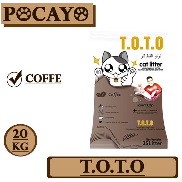 Pasir TOTO 20kg - Coffee (Grab/Gosend)