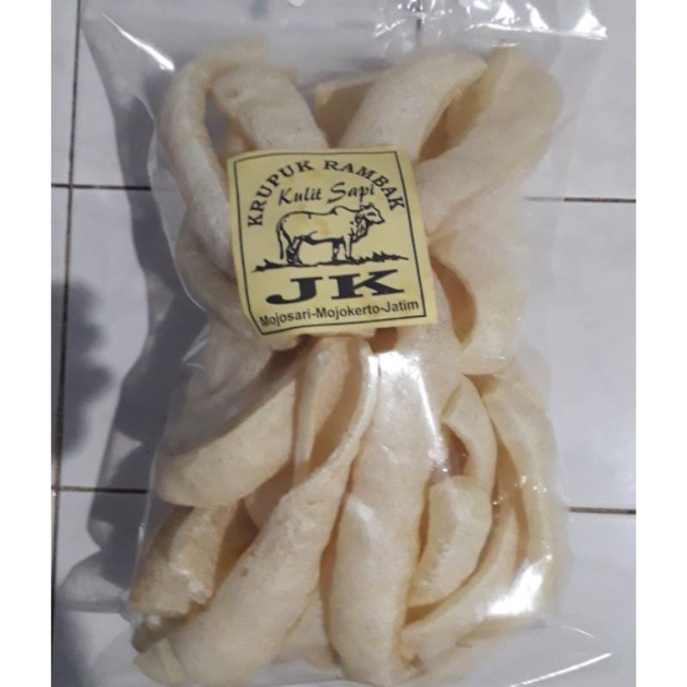 

Dorokdok Krupuk Rambak Kulit Sapi Matang Stik Panjang Rasa Original Enak Gurih 250g