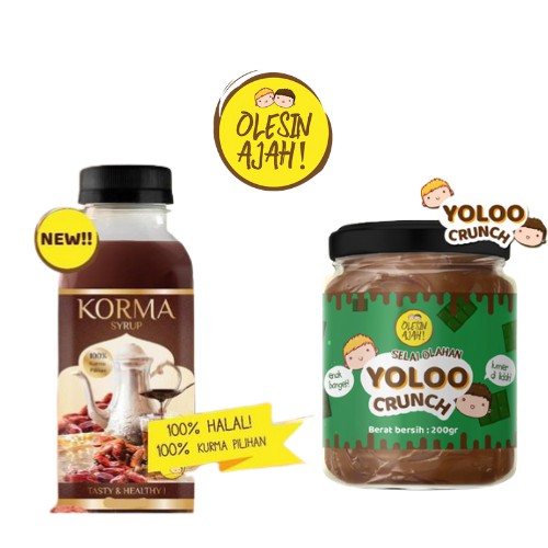 

Sirup Korma Kurma 325ml + Selai Olesinajah Yoloo - Homemade