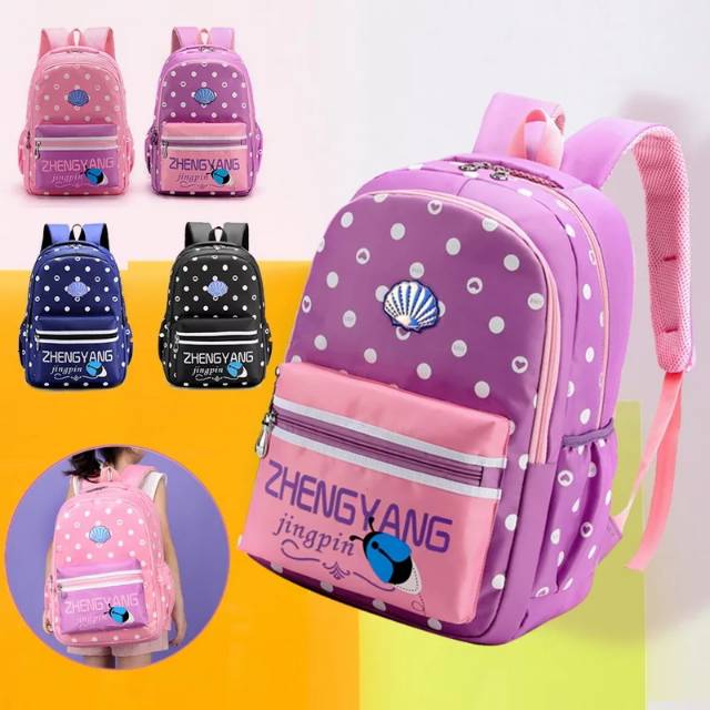 ARMELIA SHOP - Tas Anak Perempuan /Tas Sekolah untuk Anak Perempuan / Tas Sekolah Anak Motip Kerang