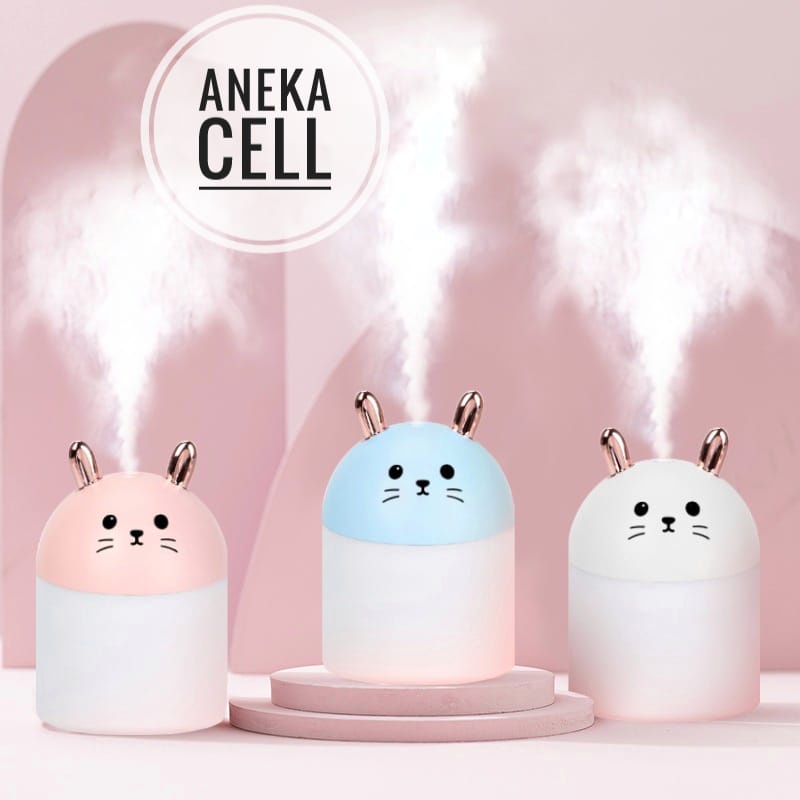 [TAFFWARE] Humidifier Aromatherapy Ultrasonic Pewangi Ruangan Air Diffuser Aroma Terapi Purifier Oil Nano Spray-Cute Rabbit Biru
