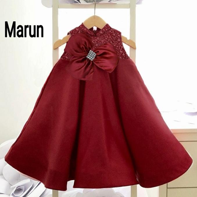 Dress Anak Agatha 1-4Th Baju Pesta Anak Perempuan Gaun Pesta Baju Anak Termurah