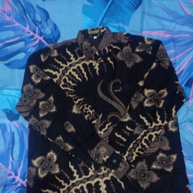 Kemeja Batik Prabu Bahan Katun Baturaden Reguler Fit A541