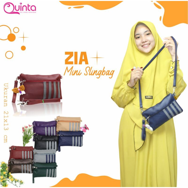 TAS ZIA POUCH/TAS ZIA MINI SLINBAG ORIGINAL BY QUINTA/TAS SLEMPANG QUINTA