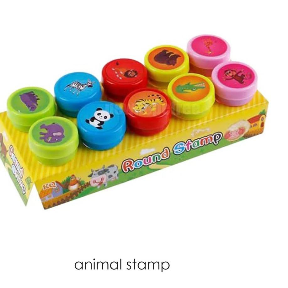 

xfv-42 Edufuntoys - FANCY STAMP - number stamp/ binatang/unicorn/ stempel untuk anak