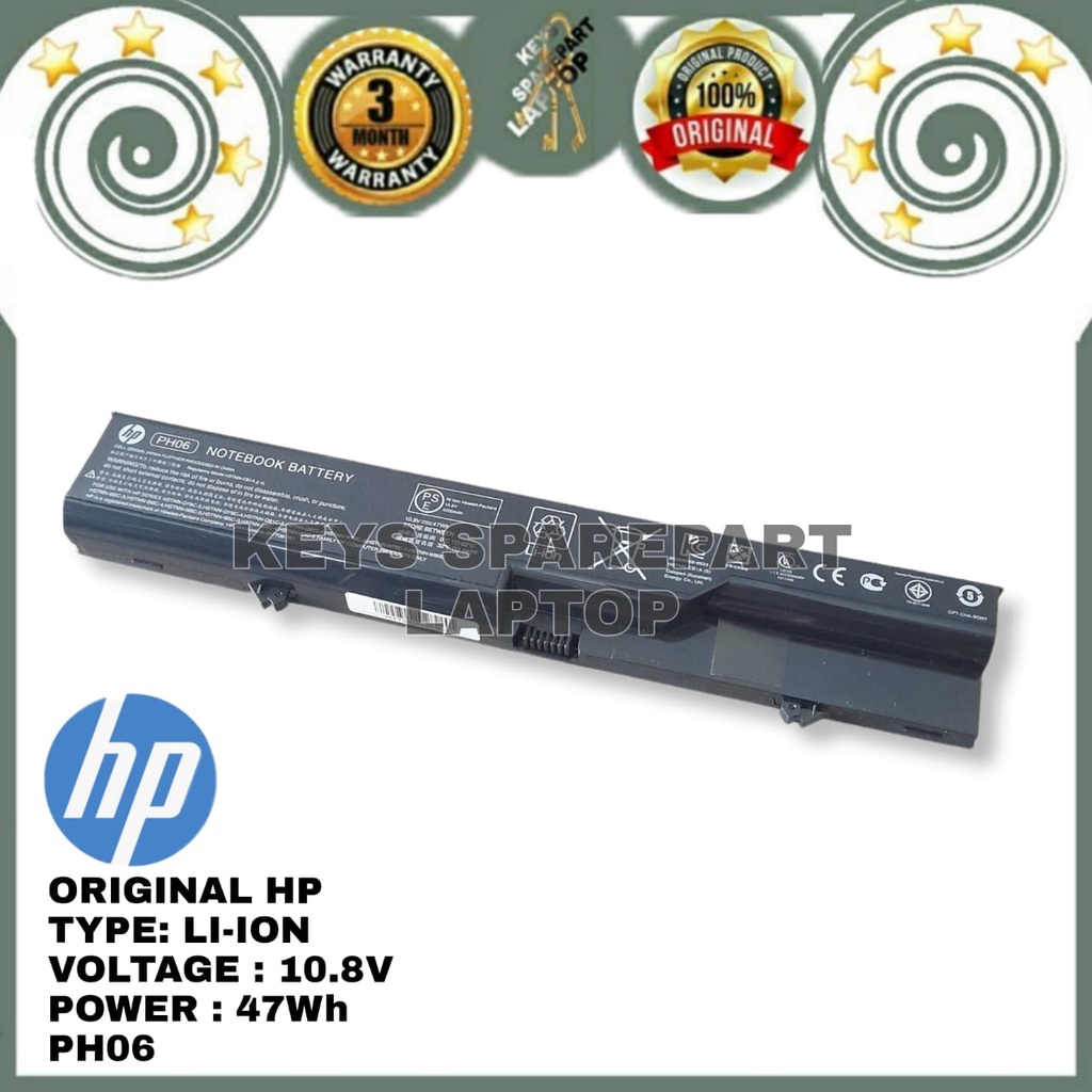 Baterai Battery Batre Laptop HP Compaq 421 425 620 621 625 Probook 4420S 4320T 4320S 4420 CQ420 420 320 321 325 326 PH06 Original