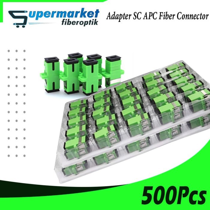 [𝗛𝗶𝗴𝗵 𝗤𝘂𝗮𝗹𝗶𝘁𝘆] Adapter SC UPC Sambungan Konektor Fiber Optik Connector 500 pcs