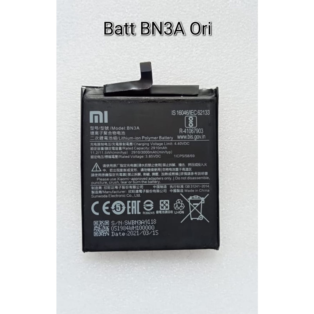Battery BN3A Baterai Xiaomi Redmi GO Model BN 3A Batre Redmi GO Original