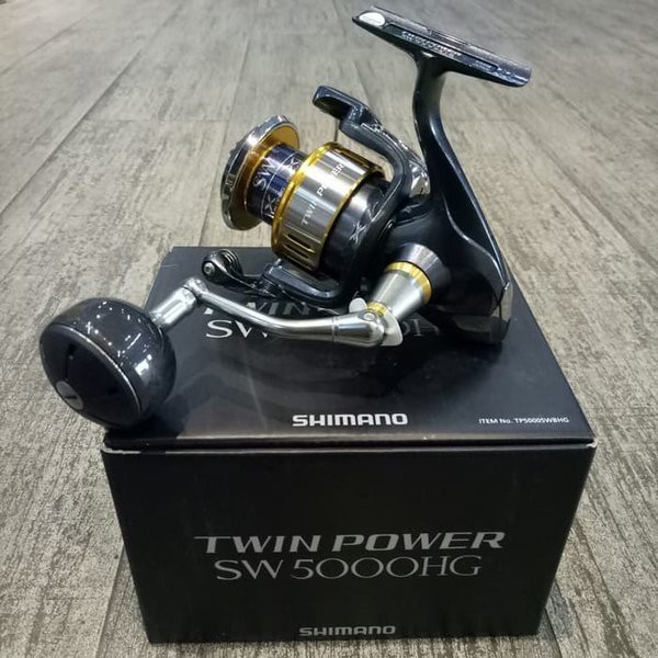 Reel Pancing Shimano Twin Power 15 SW 5000 HG 11 1 bb Katrol Pancing Gulungan Pancing
