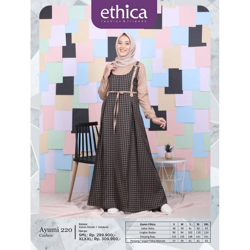 GAMIS TERBARU 2021 ETHICA AYUMI 220 CASHEW