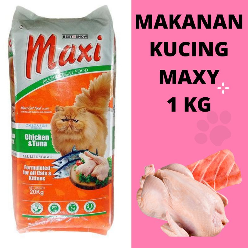 Makanan Kucing Merek Maxi 1 Kg