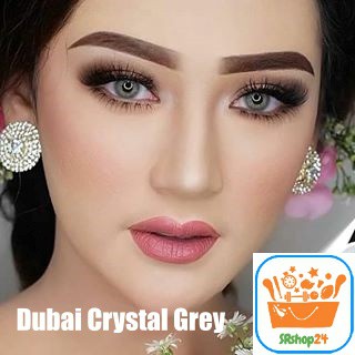 SOFTLENS MINUS NEW MORE DUBAI CRYSTAL GREY 14.5mm -0.50 sd -6.00 GRATIS TEMPAT SOFLEN (IK)
