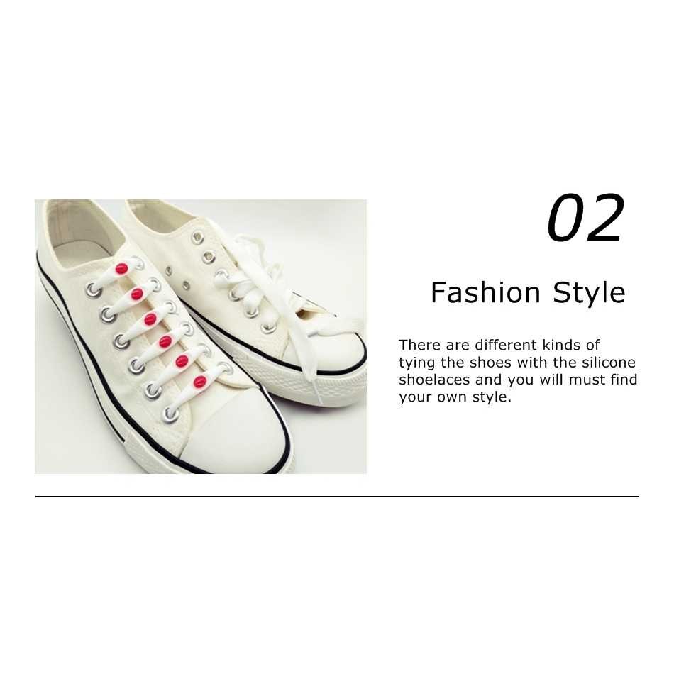 Bayar Ditempat SOBU Tali Sepatu Lazy Lace No Tie Shoelaces 12 PCS - N026