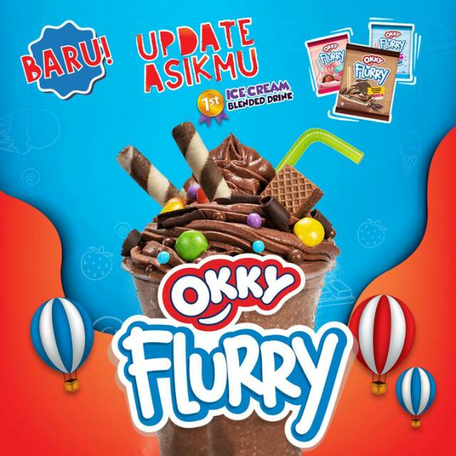 New Es Krim OKKY FLURRY Ecer